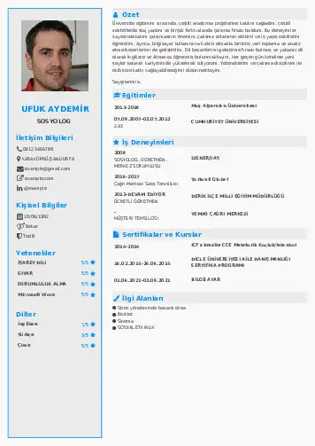 Sosyolog Cv Örnekleri cv indir